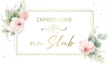 Zaproszenie Ślub (10szt) - Armin Style