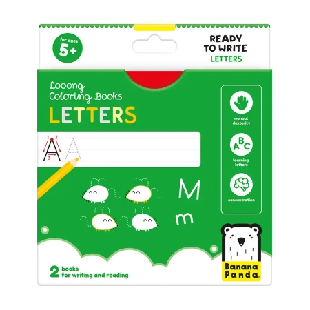 Looong Coloring Books - Ready To Write. LETTERS 5+