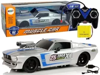 Auto Sportowe 1:16 zdalnie sterowane srebrne - Leantoys