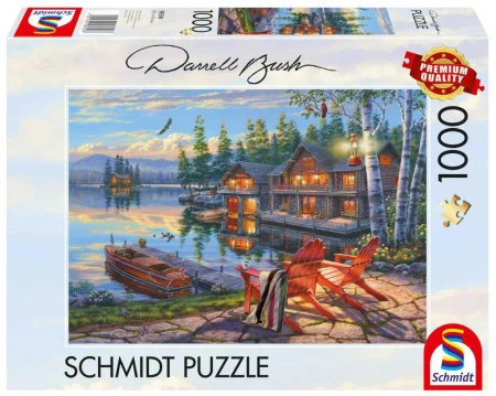 Puzzle 1000 PQ Jezioro Loon USA Darrel Bush 112718 - Schmidt Puzzle