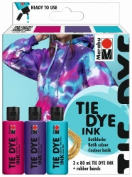 Zestaw farb do batiku Tie Dye Ink 3x80ml - Marabu