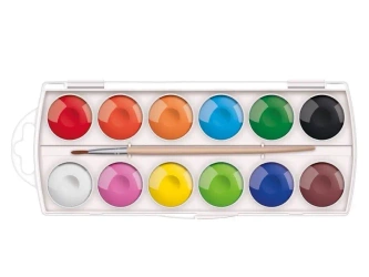 Farby akwarelowe 30mm 12 kolorów - MFP