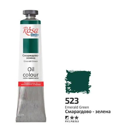 Farba olejna emerald gray 523 45ml - Rosa