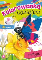 Kolorowanka z tatuażami. Motyle - Wydawnictwo Skrzat