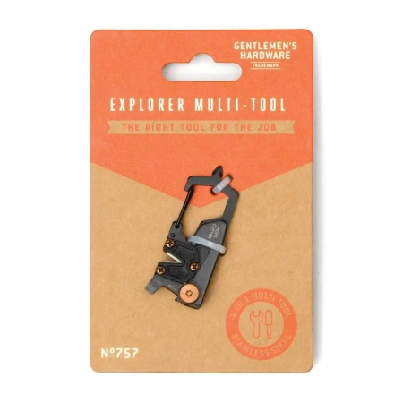 Multitool mini z karabińczykiem 6w1 Explorer - Gentlemen's Hardware