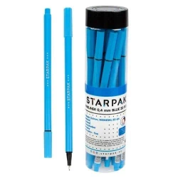 Cienkopis okrągły 0.4 niebieski tuba (20szt) - STARPAK