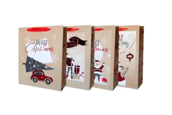 Torebka świąteczna pionowa średnia mix - Beniamin