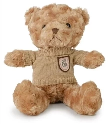 Miś kudłaty 22cm w sweterku beżowy - Daffi