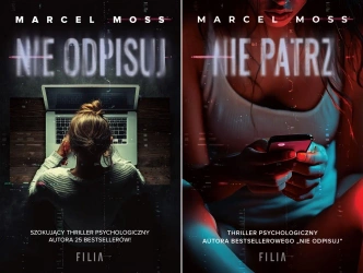 PAKIET 3X TRYLOGIA HEJTERSKA Nie odpisuj + Nie patrz + Nie krzycz Moss - Marcel Moss
