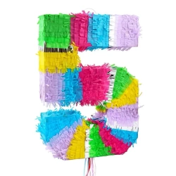 Piniata cyfra 5 pastelowa 50x35x7.5cm - Godan