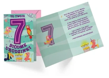 Karnet B6 PR-291 Urodziny 7 - Kukartka