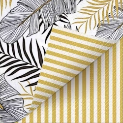 Serwetki dwustronne Exotic Leaves Stripe (20 sztuk)