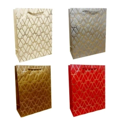 Torebka prezentowa uniwersalna M metaliza mix - Ju-Piter