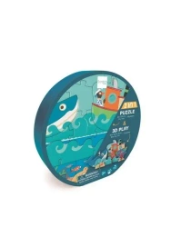 Puzzle 2w1 2D i 3D scenografia Ocean - Scratch