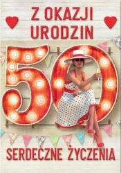 Kartka okolicznościowa Urodziny 50 MF33 - Trend
