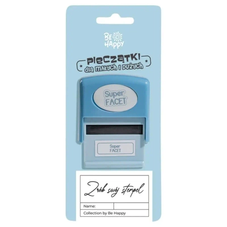 Pieczątka z napisem - Super Facet - Be-Happy Gifts