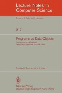 Programs as Data Objects - Ganzinger Harald