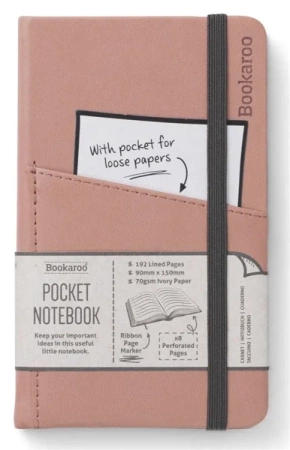 Bookaroo Notatnik Journal Pocket A6 - Pudrowy - IF