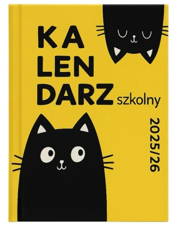 Kalendarz 2025/2026 A5 tygodniowy szkolny Kot - Evena