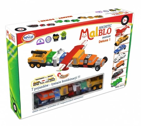 Zestaw Malblo Magnetyczne pojazdy deluxe 1 - MALIK