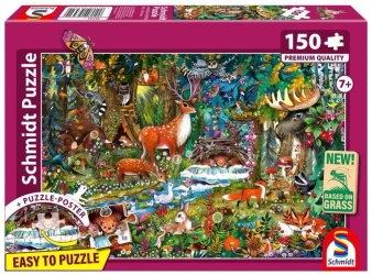 Puzzle PQ 150 Zwierzęta w lesie G3 - Schmidt