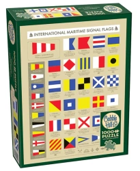Puzzle 1000 Morskie flagi sygnałowe 113554 - Cobble Hill