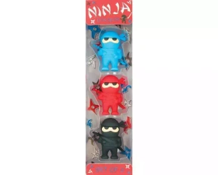 Gumki do ścierania Ninja 3 sztuki