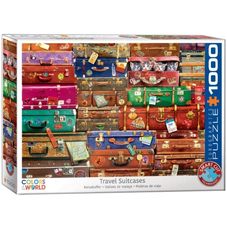 Puzzle 1000 Travel Suitcases 6000-5468 - Eurographics