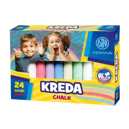 Kreda tablicowa Fun 24szt ASTRA - ASTRA papiernicze