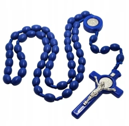 Różaniec św. Benedykt niebieski - Art Sacrum