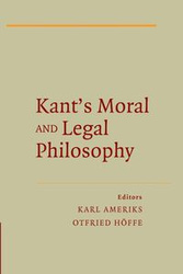 Kant's Moral and Legal Philosophy - Hoffe Otfried