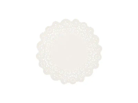 Podkładki pod talerze biały ok. 35,5cm 50szt - PartyDeco