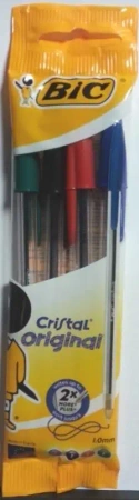 Długopis Cristal Original pouch mix 4 kolory BIC