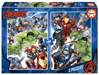 Puzzle 2x100 Avengers 111693 - Educa