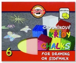 Kreda chodnikowa 6 kolorów - Koh-I-Noor