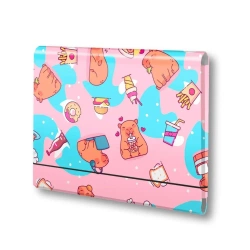 Teczka łamana A4 na gumkę Kapibara food PENMATE