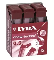 Wkłady grafitowe HB 0,5mm (12szt) - Lyra