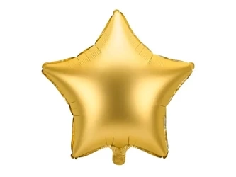 Balon foliowy Gwiazdka 48cm złoty - PartyDeco