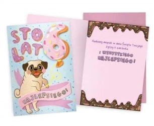 Karnet Urodziny 6 piesek - Kukartka