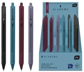 Długopis automat. Stripe Academy niebieski (24szt) - INTERDRUK
