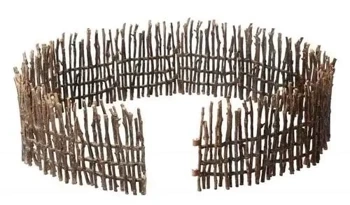 Zestaw drewniane ogrodzenie brązowe - Collecta