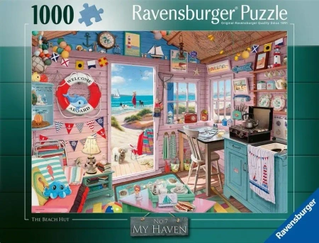 Puzzle 1000 Chatka na plaży - Ravensburger
