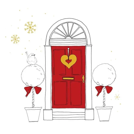 Karnet Swarovski kwadrat CL3204 Święta Drzwi - Clear Creations