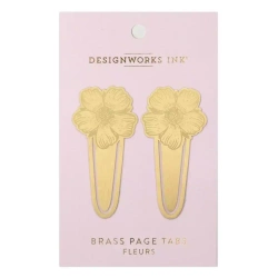 Zakładki do książek metalowe Fleurs 2szt