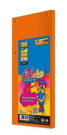 Przekładka do segregatora 1/3 A4 100K IT240 pomar - Alfa Pastello