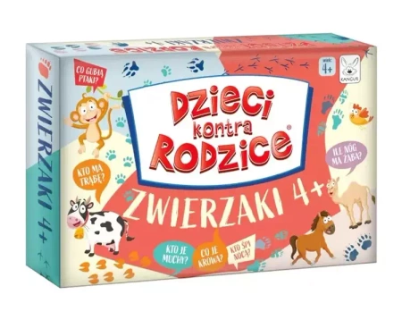Dzieci kontra rodzice Zwierzaki 4+ - Kangur gry