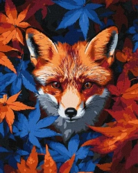 Malowanie po numerach -Jesienny lis 40x50cm - Ideyka