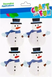 Ozdoba Bn Naklejki Balwanek Harm 4szt Cf 12/144 - Craft with Fun