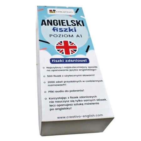 Angielski fiszki zdaniowe (poziom A1) CREATIVO - Paweł Dwornik