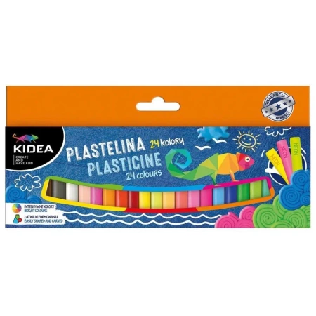 Plastelina 24 kolory KIDEA - DERFORM